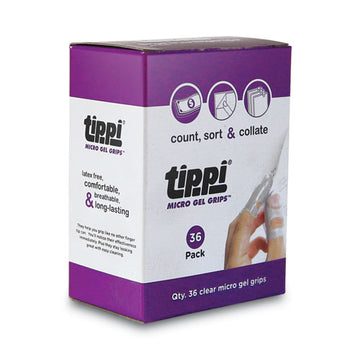 LEE Tippi Micro-gel Fingertip Grips, Size 5, Clear, 36-pack freeshipping - TVN Wholesale